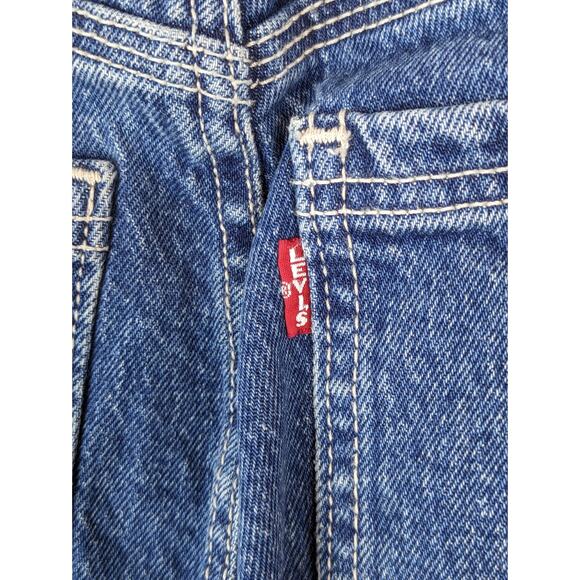 Levis Denim Jeans Wedgie Straight Button Fly Utility Big E Premium Blue Size 26 - Picture 9 of 16